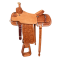 Load image into Gallery viewer, Saddle 15.5 MTM  7/8 Tooled
