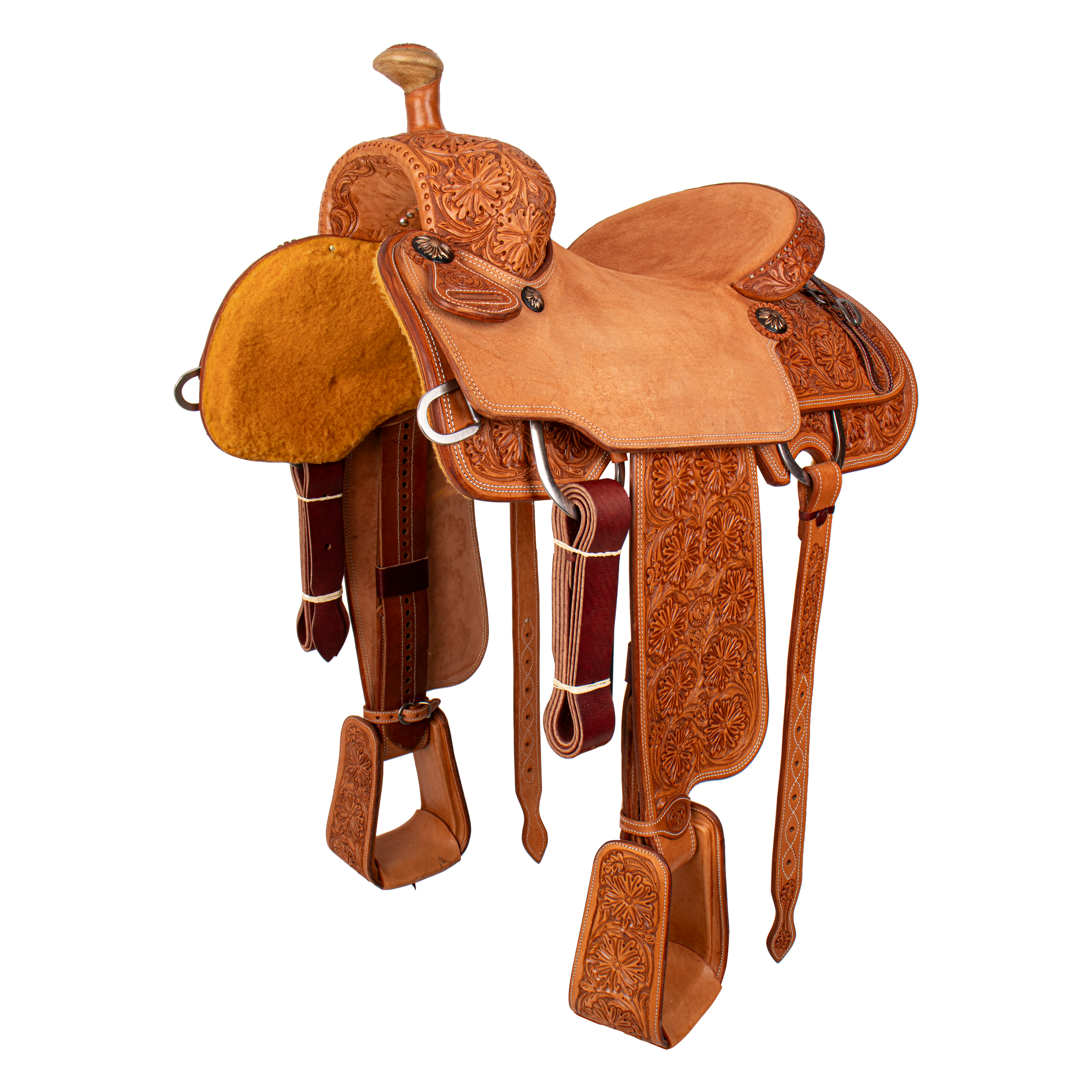 Saddle 15 OLIN YOUNG  7/8 Tooled