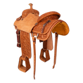 Load image into Gallery viewer, Saddle 15 OLIN YOUNG  7/8 Tooled
