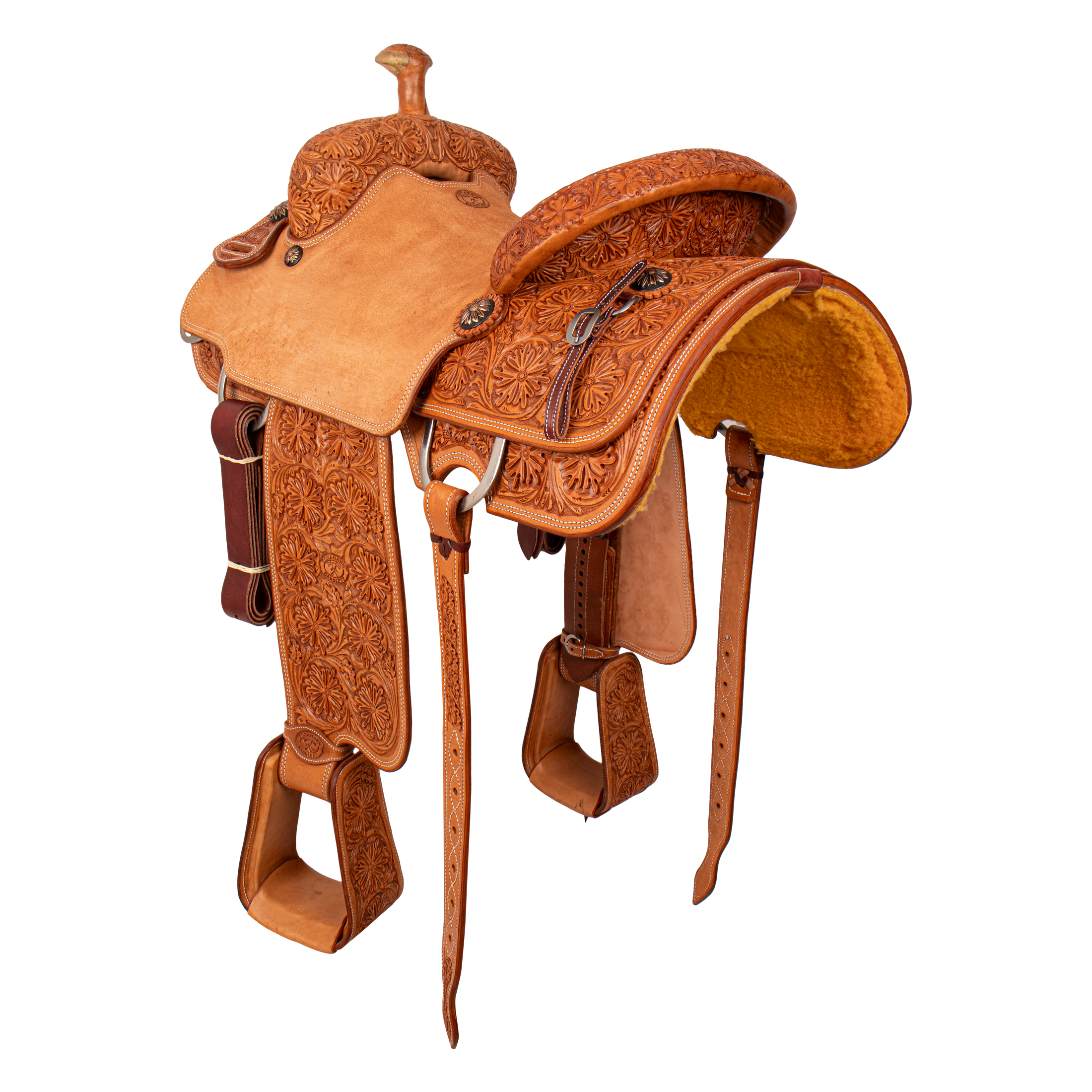 Saddle 15 OLIN YOUNG  7/8 Tooled