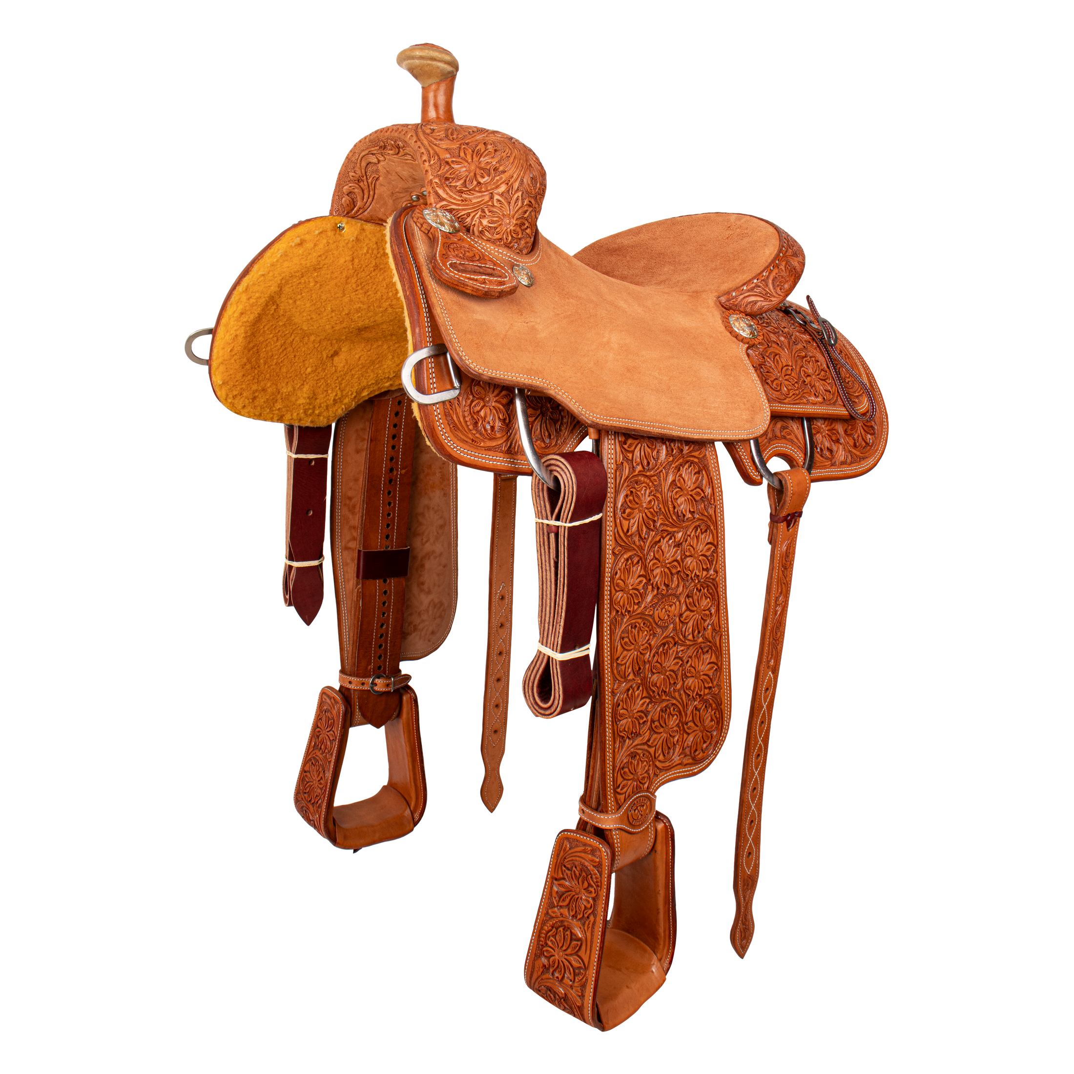 Saddle 15.5 OLIN YOUNG  7/8 Tooled