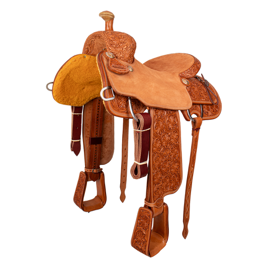 Saddle 15.5 OLIN YOUNG  7/8 Tooled