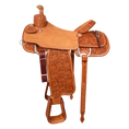 Load image into Gallery viewer, Saddle 15.5 OLIN YOUNG  7/8 Tooled
