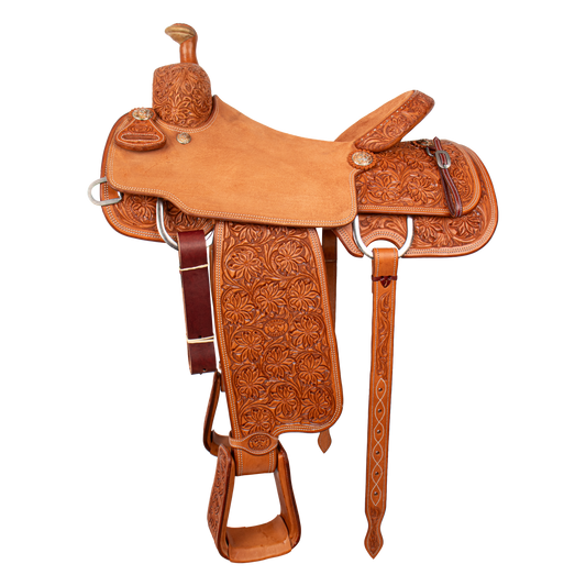 Saddle 15.5 OLIN YOUNG  7/8 Tooled