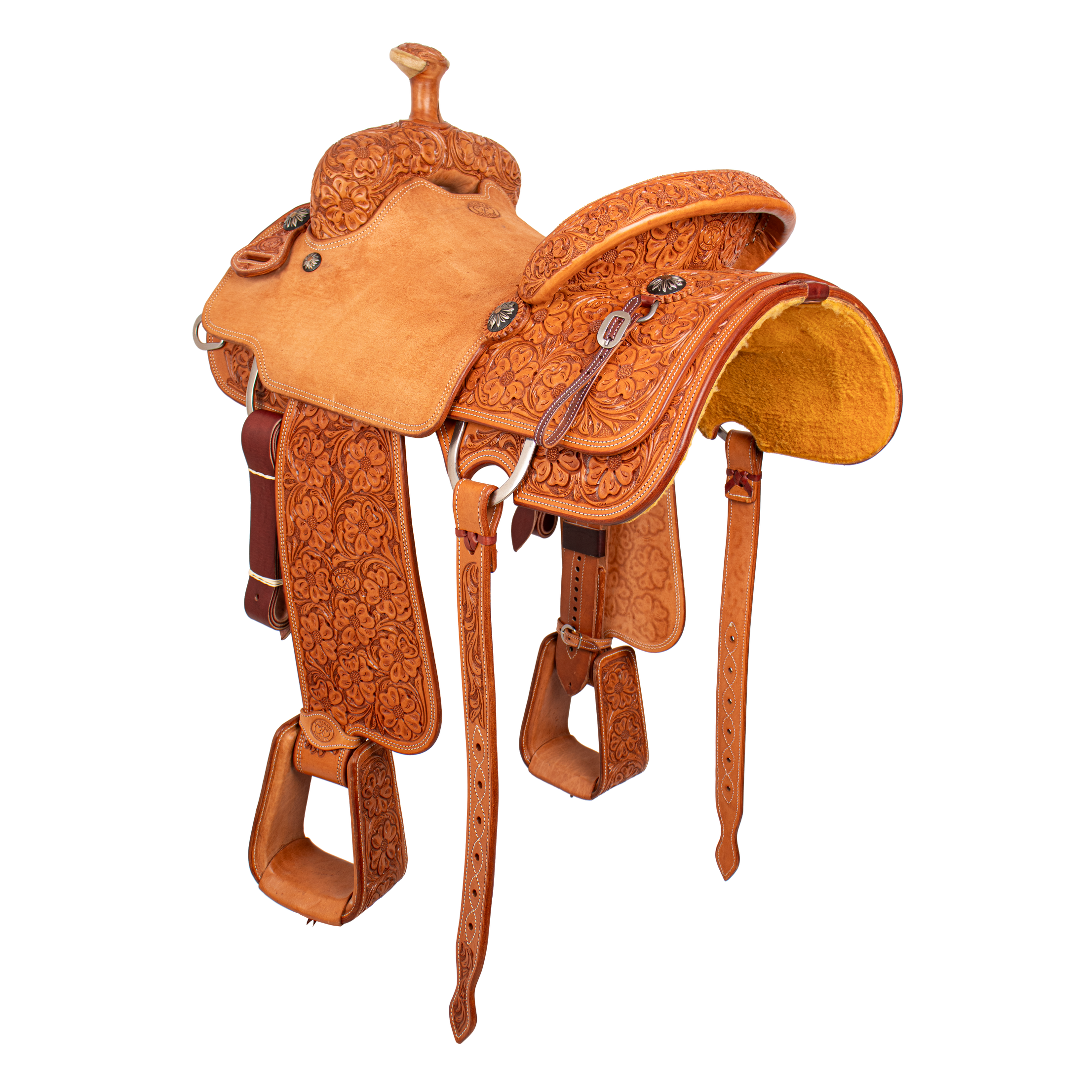 Saddle 15 OLIN YOUNG  7/8 Tooled
