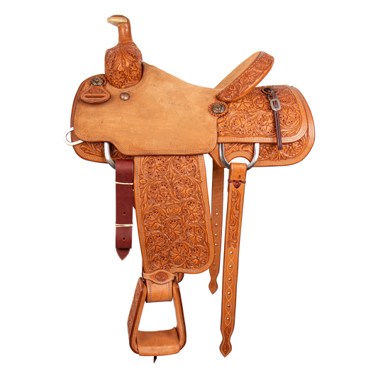 Saddle 15.5 OLIN YOUNG  7/8 Tooled