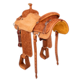 Load image into Gallery viewer, Saddle 15.5 MTM  7/8 Tooled
