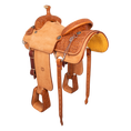 Load image into Gallery viewer, Saddle 14.5 MTM 1/2 Tooled
