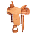 Load image into Gallery viewer, Saddle 15.5 OLIN YOUNG 7/8 Tooled
