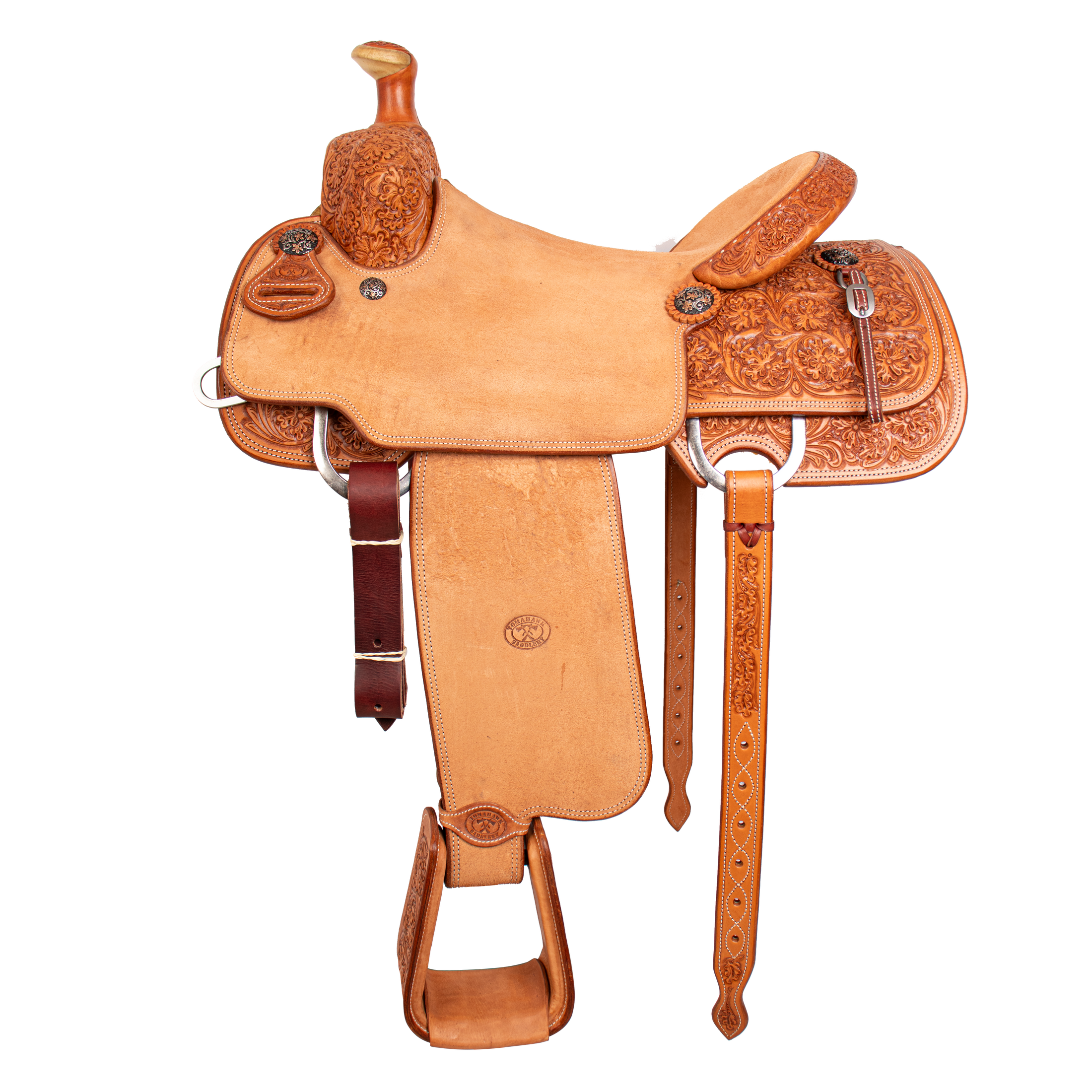 Saddle 15.5 OLIN YOUNG 7/8 Tooled