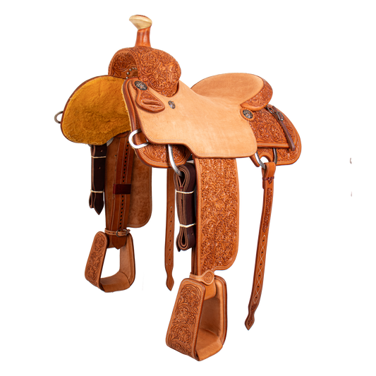 Saddle 16 OLIN YOUNG   7/8 Tooled