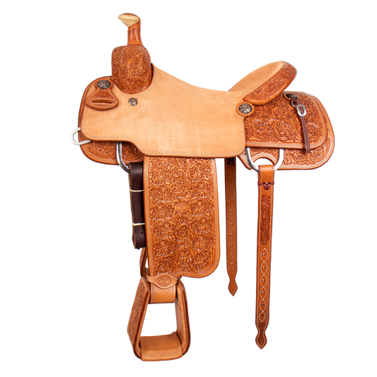 Saddle 16 OLIN YOUNG   7/8 Tooled
