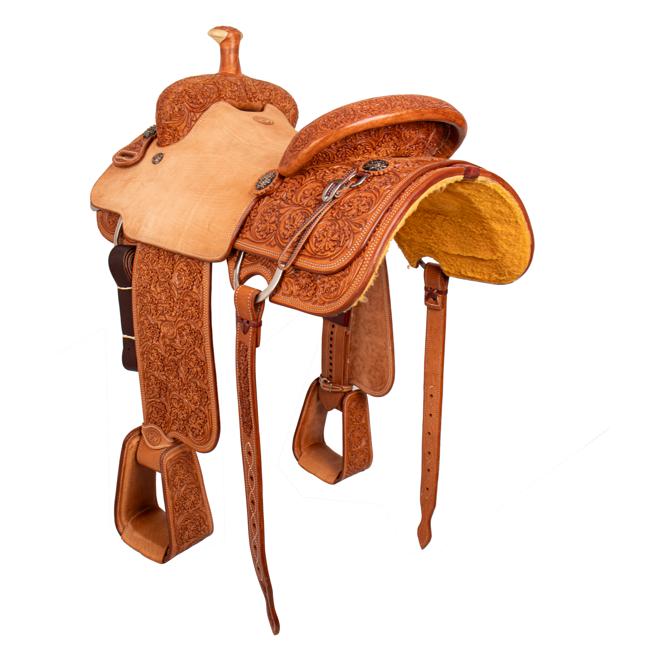 Saddle 16 OLIN YOUNG   7/8 Tooled