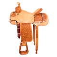 Load image into Gallery viewer, Saddle 15 OLIN YOUNG  7/8 Tooled
