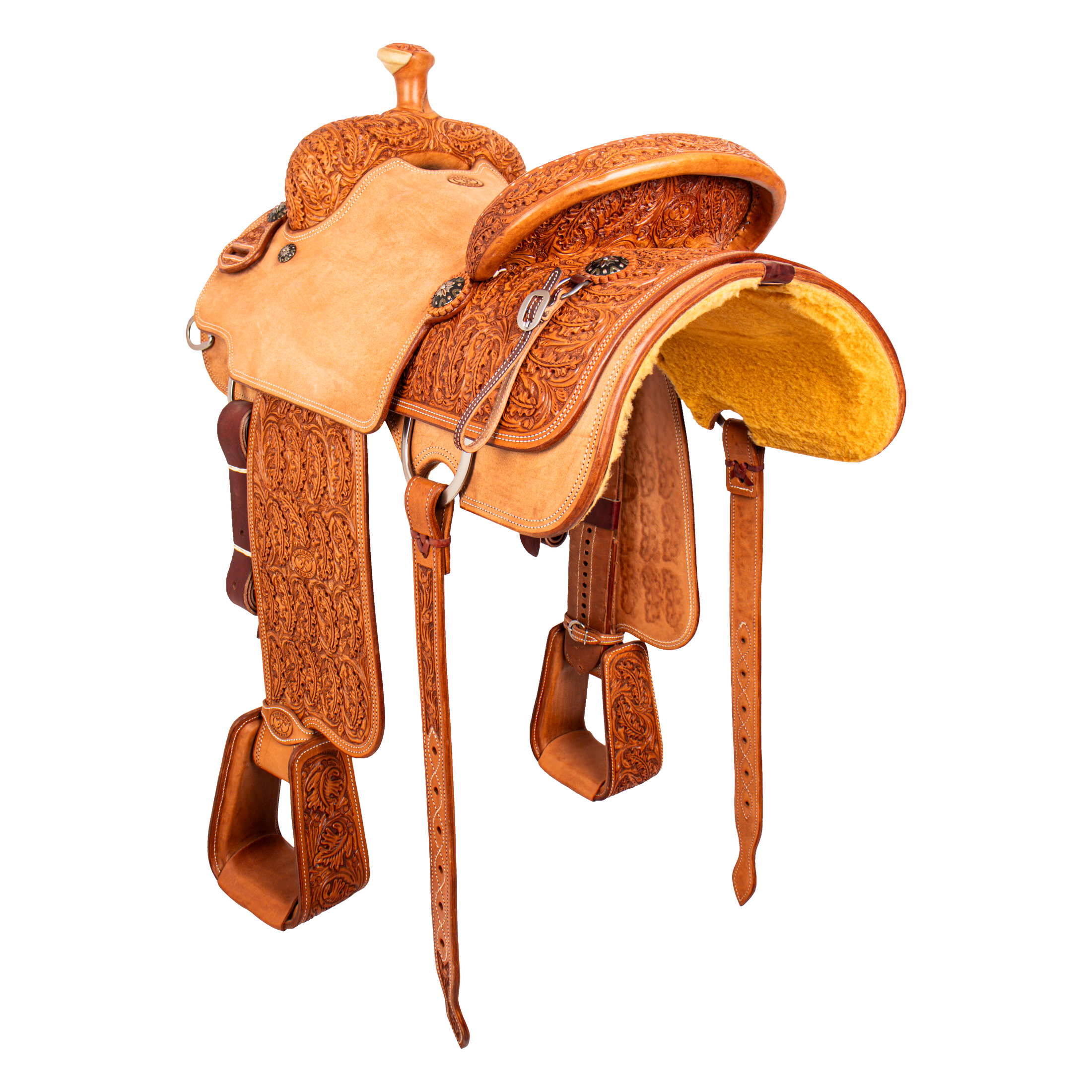 Saddle 15 OLIN YOUNG  7/8 Tooled