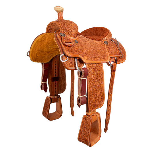 Saddle 15 OLIN YOUNG  7/8 Tooled