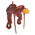 Load image into Gallery viewer, Saddle 15 MTM 3/4 Tooled
