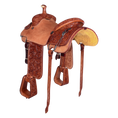 Load image into Gallery viewer, Saddle 15.5 MTM  7/8 Tooled

