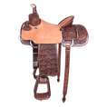 Load image into Gallery viewer, Saddle 14.5 MTM 7/8 Tooled
