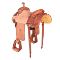 Load image into Gallery viewer, Saddle 14.5 MTM 3/4 Tooled
