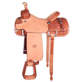 Load image into Gallery viewer, Saddle 14.5 MTM 3/4 Tooled
