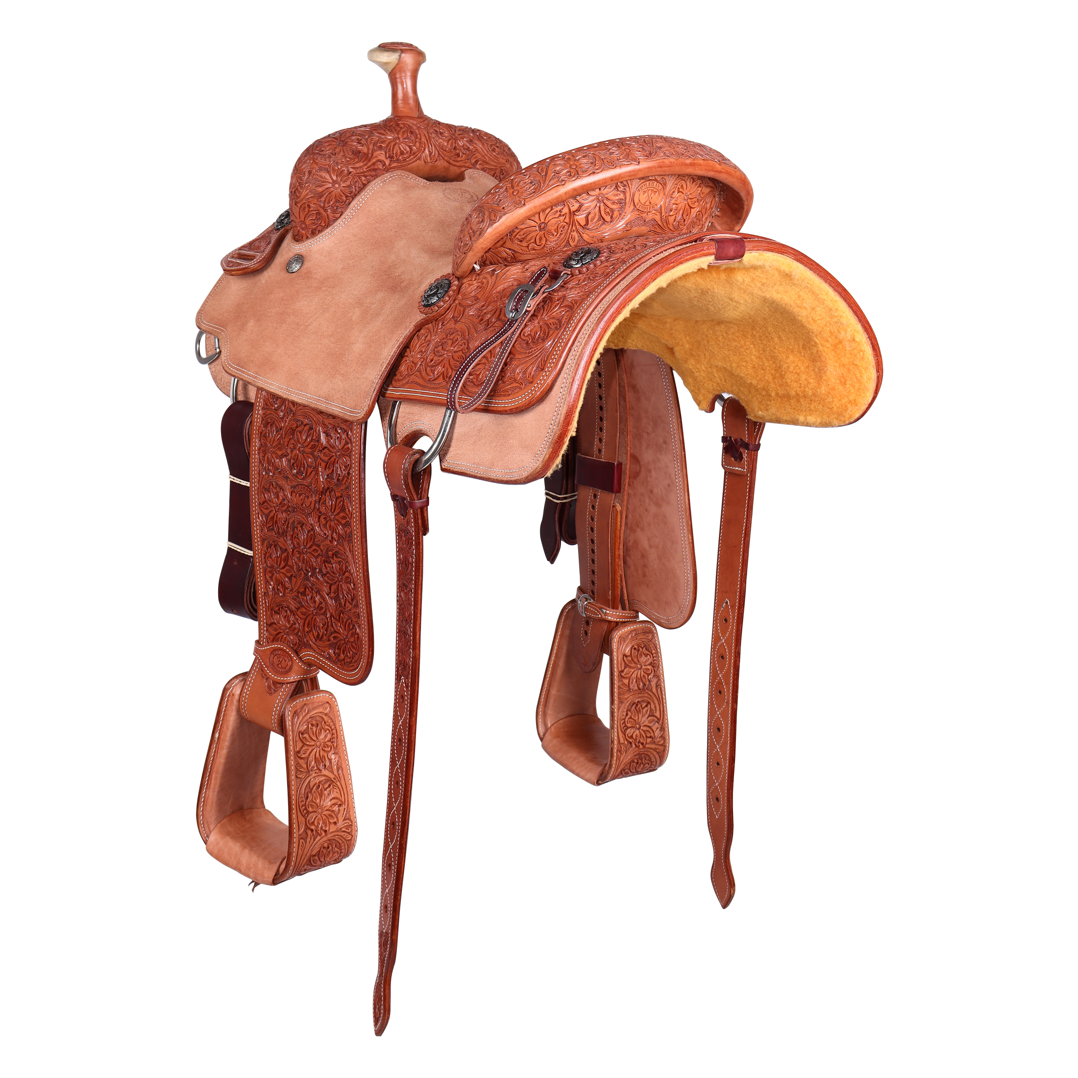 Saddle 14.5 OLIN YOUNG 1/2 Tooled