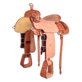 Load image into Gallery viewer, Saddle 16 OLIN YOUNG 3/4 TOOLED
