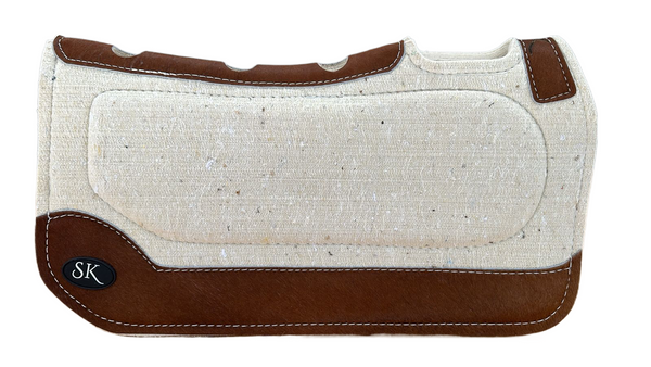 Cream SK Spinal Relief Pad With Cowhide