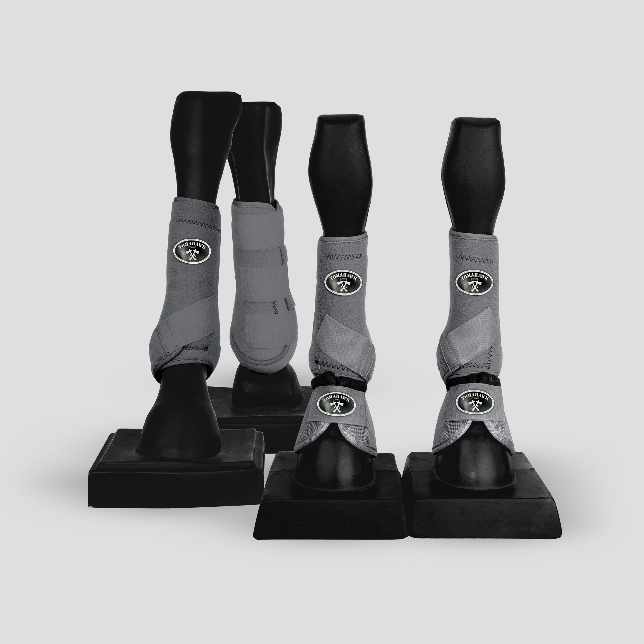 Grey  Sport Boots- Full set with Bell Boots