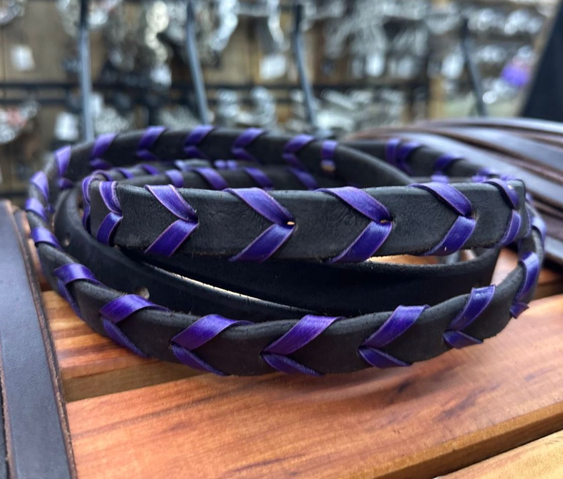 SK Leather Braided Reins